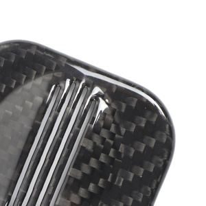 Pour <span class=keywords><strong>Fiat</strong></span> 500 2021-2023 véritable fibre de carbone automobile intérieur accessoires Microphone Volume indicateur boîte - Product Image 3