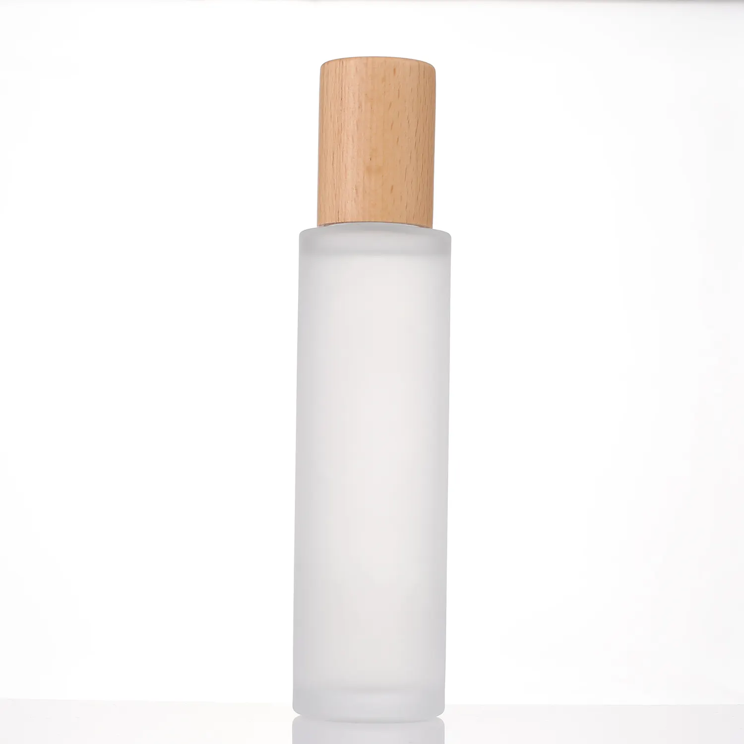 80 120 ml Glas Lotionsflasche durchsichtige gefrostete Emulsion Gesichtscreme Kosmetikflasche