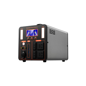 Générateur solaire portable 220V pour extérieur avec stockage d'énergie au lithium-ion, contrôleur MPPT 300W, onde sinusoïdale pure, USB, LED, adaptateur secteur AU/US/EU - Product Image 1