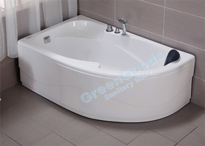 Bañera de hidromasaje de lujo para interiores, bañera de hidromasaje, acrílico blanco azabache, 1500mm, venta CE - Product Image 4