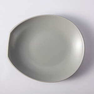 Porcelaine rose noire, blanche et grise, gelée de fruits du <span class=keywords><strong>Portugal</strong></span>, plaque ovale chinoise en céramique européenne 6.5 ''/8.5''/10.5 ''/12.5''/14.5'' - Product Image 4