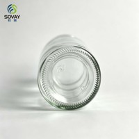 Pot en verre cylindrique haut et fin de 450 ml, transparent, avec couvercle fileté, pour la mise en conserve à domicile, le stockage des épices et l'emballage commercial