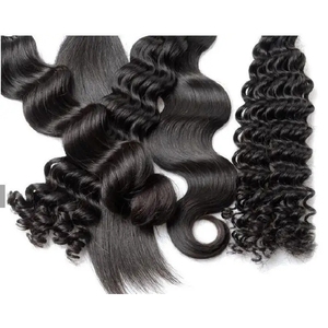 100% extensiones de cabello humano virgen Remy peruano sin procesar Paquete de cabello rizado con ondas de agua para mujeres longitud estirada 8 pulgadas - Product Image 1