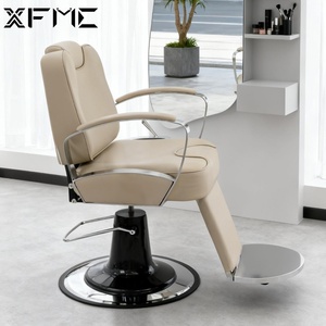 Mobilier de salon de coiffure Chaises de <span class=keywords><strong>coupe</strong></span> de <span class=keywords><strong>cheveux</strong></span> pour femmes Chaise de coiffure jaune Chaise de <span class=keywords><strong>coupe</strong></span> de <span class=keywords><strong>cheveux</strong></span> de barbier inclinable Salon avec tabouret - Product Image 4