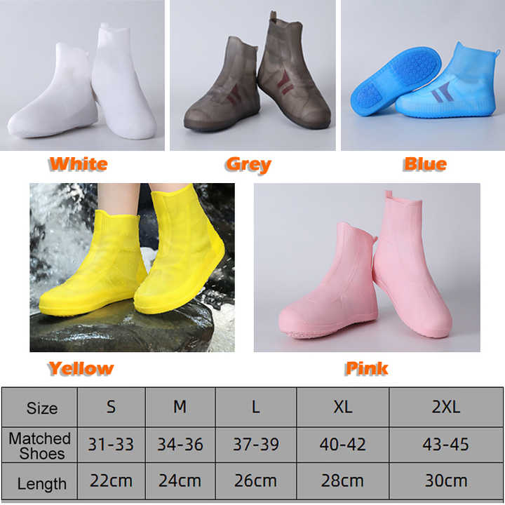Couvre-chaussures Imperméables Et Antidérapants - Pour Moto, Vélo, Pluie Et Neige, Taille L (40-42)