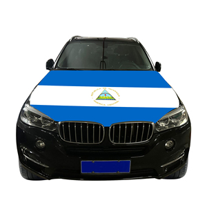 Funda para Capó de Coche con <span class=keywords><strong>Bandera</strong></span> Nacional de Nicaragua, Funda para Motor de Coche con <span class=keywords><strong>Bandera</strong></span>, Venta Directa de Fábrica, Tela de Poliéster - Product Image 3