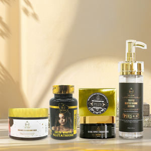 Triple Glutat Set perawatan kulit, asam Kojic pemutih kulit Anti Melanin 24K daun emas + Set Glutathione - Product Image 2