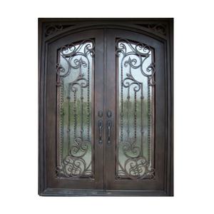 Portes en fer forgé de style moderne chinois, haut de gamme, à rupture de pont thermique - Product Image 1