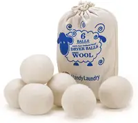 Bola de secado de lana, suavizante de tela Natural reutilizable para reducir las arrugas de la ropa, ahorro de tiempo