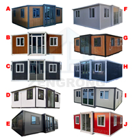 Casa Container Espandibile Prefabbricata da 40ft e 20ft Pronta per la Spedizione, 2-4-5 Camere da Letto, Edificio Modulare Prefabbricato per Famiglie e Appartamenti