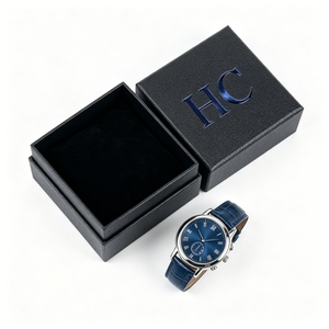 Luxury Custom Logo Watch <b>Box</b> Lid and Base Packaging Rigid Paper Gift <b>Box</b> for Men Women Wristwatch Wholesale Manufacturer - Product Image 4