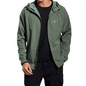 LULU Quick Drying Clothes Men's Autumn Sports Long-sleeved <strong>Jacket</strong> Hooded Loose Training Wear Outdoor Running Windbreaker <strong>Jacket</strong> - Product Image 1