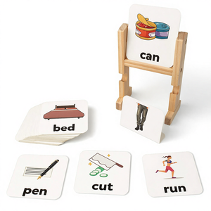 Bloques de Lectura de Madera en Oferta, Rompecabezas de Letras Giratorias, Juego Educativo de Ortografía para Niños - Product Image 2