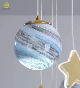 Lampe de chambre à coucher créative <span class=keywords><strong>Princesse</strong></span> Terre <span class=keywords><strong>errante</strong></span> Lampe de planète spatiale rouge net Lampe de chambre d'enfant Lustre - Product Image 3