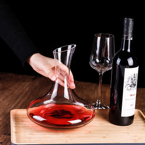 Aireador personalizado vintage, accesorios de vidrio rojo, sin plomo, purificador transparente, Bar, regalo, decantador de vino, gran oferta de fábrica - Product Image 1