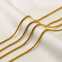 Vente en gros de collier à maillons en acier inoxydable et titane pour hommes, chaîne serpent et corde tendance pour bricolage, pour la fabrication de bijoux