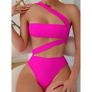 2024 Mới Đến Sexy Một Mảnh Đồ Bơi Rắn Sexy Crossover Dây Đeo Bodysuits Da Thân Thiện Nhanh Chóng Làm Khô Cô Gái Bikini