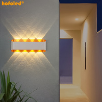 Éclairage moderne étanche extérieur en aluminium pour jardin, décoration de maison, lampe murale de nuit, applique murale