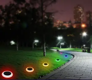 Уличный водонепроницаемый дорожный садовый цветной светодиодный фонарь на солнечной батарее