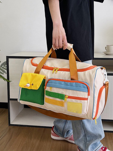 Sac de sport imperméable à séparation sèche et humide avec compartiment à chaussures, logo personnalisé, sac de voyage pour femmes - Product Image 2