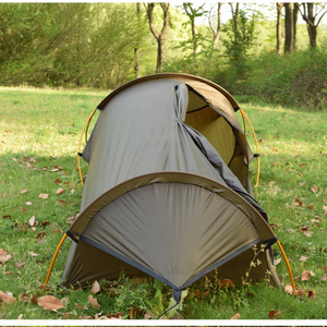 Siêu nhẹ người duy nhất không thấm nước Backpacking bivy Lều màu xám một phòng ngủ với nhôm cực cho cắm trại - Product Image 3