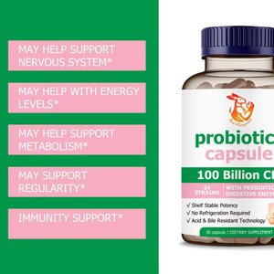 Capsules de probiotiques OEM ODM pour soutenir la santé intestinale avec complexe d'enzymes digestives, pilules pour l'équilibre de la flore intestinale - Product Image 4