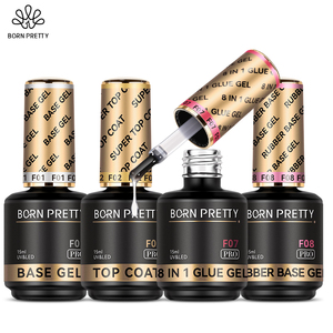 BORN PRETTY <span class=keywords><strong>PRO</strong></span> Nouveauté 16 Options Gel Fonctionnel Transparent Sans HEMA avec FDS (MSDS) OEM 15ml Top Coat et Base Coat Gel Caoutchouc Vernis à Ongles - Product Image 1