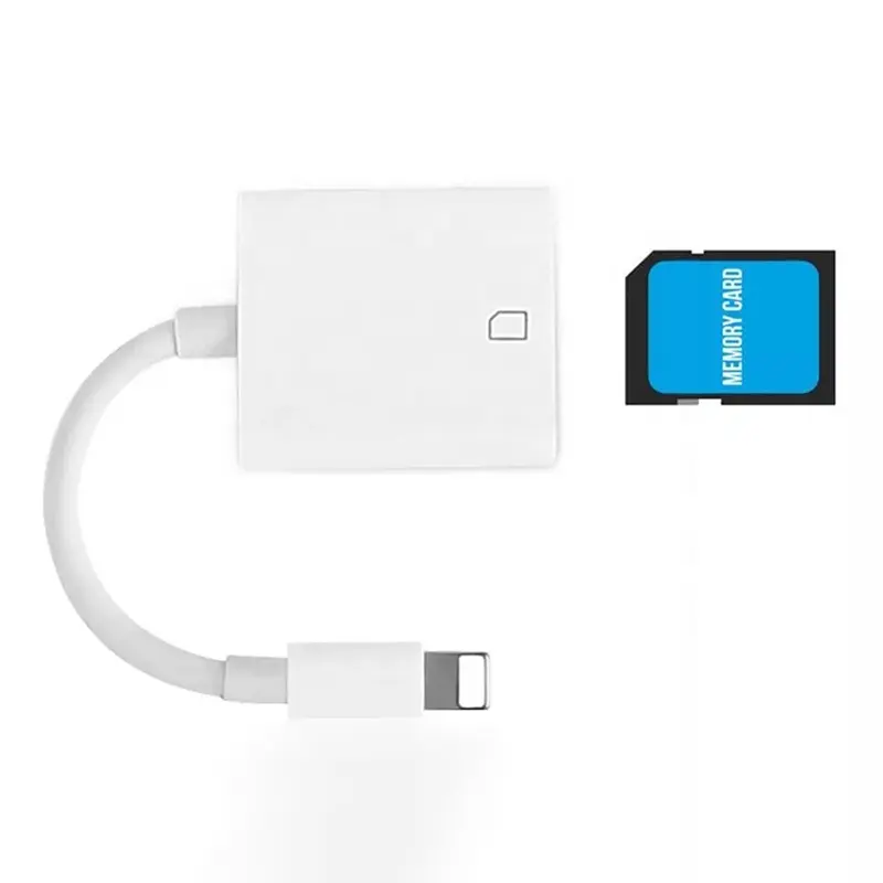 For Apple Lightning To SD Card Camera Reader For iPad SD Card Reader