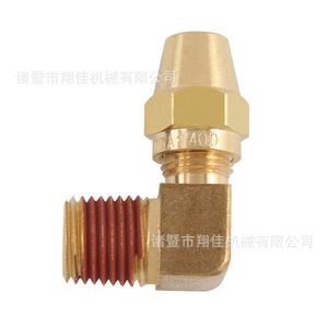 Xiangjia Machinery Brass 90 Degree Male Elbow Fitting For Copper Pipe Air Brake System Replacement Part - Product Image 1