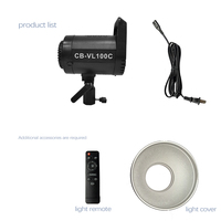 Éclairage vidéo audio continu professionnel 100w, équipement d'éclairage de studio, lumière LED pour photographie pour boîte à lumière