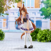 Figura Coleccionable de PVC y ABS del Uniforme Escolar de Umamusume Pretty Derby Grass Wonder, Oficialmente Licenciada, para Fans del Anime
