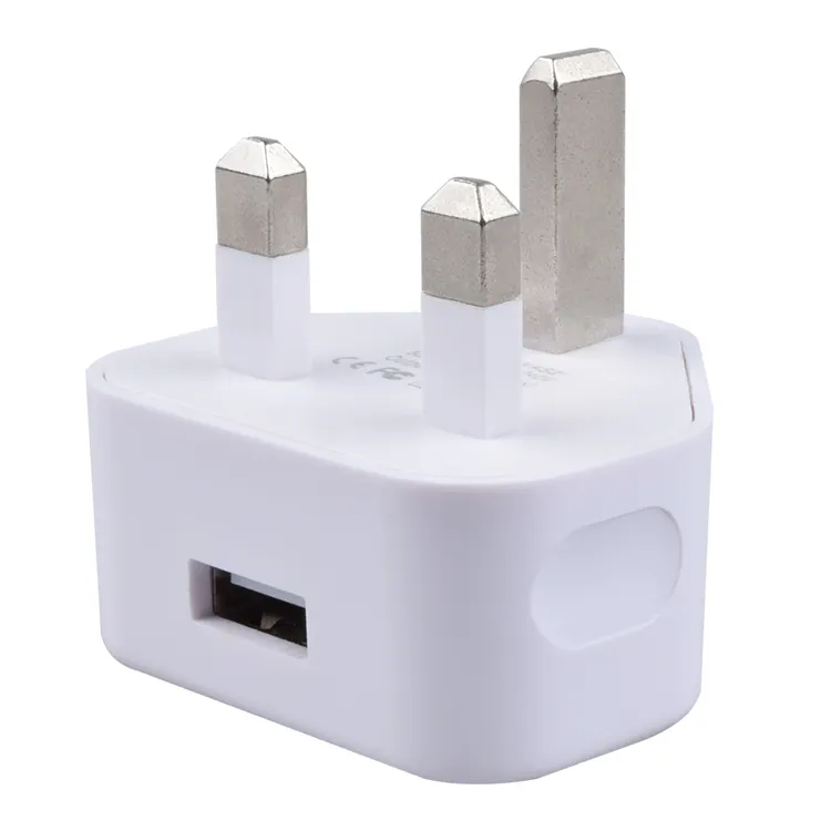 UK Charger For iPhone 3 Pins UK Plug Single Dual Port USB Wall Charger 5V 1A 2A 5W 10W Double USB UK Charger Power Adapter