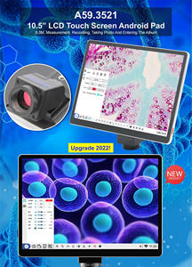 Microscope biologique trinoculaire <span class=keywords><strong>EUR</strong></span> VET avec écran 12 pouces, imagerie HD 5MP 60fps, fonctionnement sans fil, enregistrement et mesure pour laboratoire vétérinaire - Product Image 3