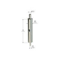 Suspension industrielle en laiton plaqué nickel câble pince câble bouchon