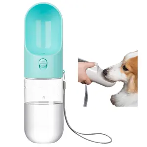 2024 Wholesale 400ml Hiking And Walking Travel Portable Dog Water Bottles Dispenser For Dog Walking