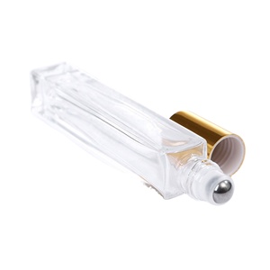 Botella de Vidrio Transparente de Alta Calidad de 10 ml con Rodillo de Acero Inoxidable para Aceites Esenciales - Product Image 6