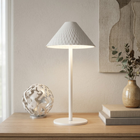 Lampe de bureau rechargeable à commande tactile pour chambre et bureau, avec 3 modes de couleur (3000K-6000K), fonction mémoire, lampe de table LED sans fil