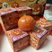 Jouets Squishy Citrouille d'Halloween en PVC, Anti-stress, pour l'Élimination de l'Anxiété, Jouet Sensoriel, Vente en Gros en Vrac, Direct Usine