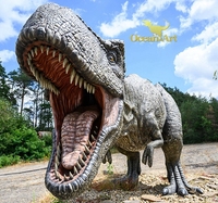 Animatronic dinozorlar tema parkı yaşam boyutu Animatronic dinozor modeli gerçek robotik dinozor