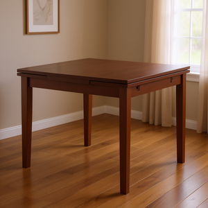 <b>Walnut</b> Pulman Extension Dining <b>Table</b> Square Modern Design 4 Seater Home Furniture - Product Image 2