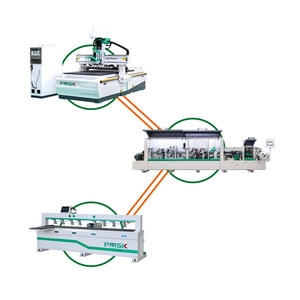 Ligne de production de meubles en bois, machine à découpe CNC à nidification automatique 1325, machine à chants automatiques pour bois 4*8 pieds 9kw - Product Image 1