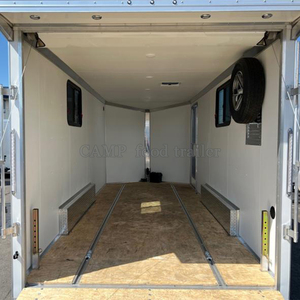 Remolque de coche cerrado CAMP, camión de comida vacío, remolque de utilidad cerrado, <span class=keywords><strong>remolques</strong></span> de carga de aluminio - Product Image 4