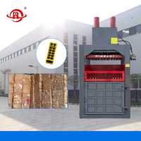 Presse à cartons verticale électrique hydraulique pour le compactage de déchets, de bouteilles, de boîtes en plastique et de carton pour le papier