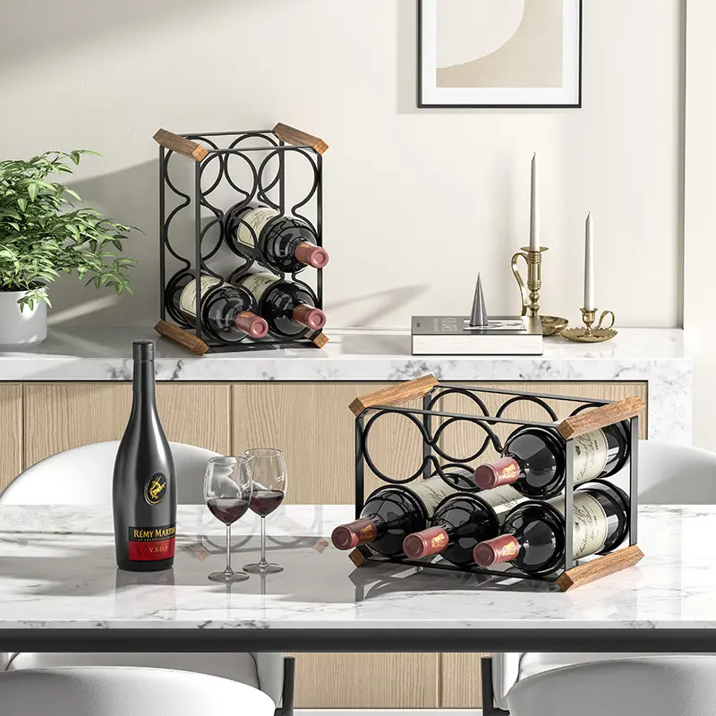 WIREKING Custom Standing Type Wine Shelf Metal Wine Rack Wall Mounted