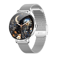 Reloj Inteligente Redondo con Pantalla AMOLED de 1.32 Pulgadas, Resistente al Agua IP68, Monitor de Presión Arterial, NX21 NX31, para Mujer, Dorado, con Llamadas, de Lujo