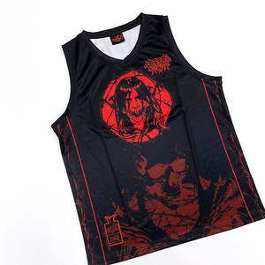 Uniforme de Baloncesto Personalizado con Sublimación, Diseño de Camiseta Deportiva Negra con Cuello en V - Product Image 3