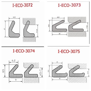 Joints en mousse de caoutchouc PU en forme de V robustes pour portes en bois - Bande d'étanchéité auto-adhésive résistante aux intempéries - Product Image 3