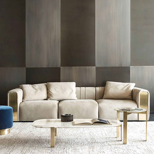 เฟอร์นิเจอร์ดีไซน์แบรนด์ Miwo เฟอร์นิเจอร์ห้องนั่งเล่น โซฟาคุณภาพสูง สีครีมขาว หนังแท้ 3 ที่นั่ง โซฟาเข้ามุมรูปตัว L โซฟาหรูหราทันสมัย - Product Image 2