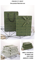 Boîte cadeau rigide carrée vintage personnalisée, exquise, souvenir de Noël, avec gaufrage, laminage mat, doublure en éponge