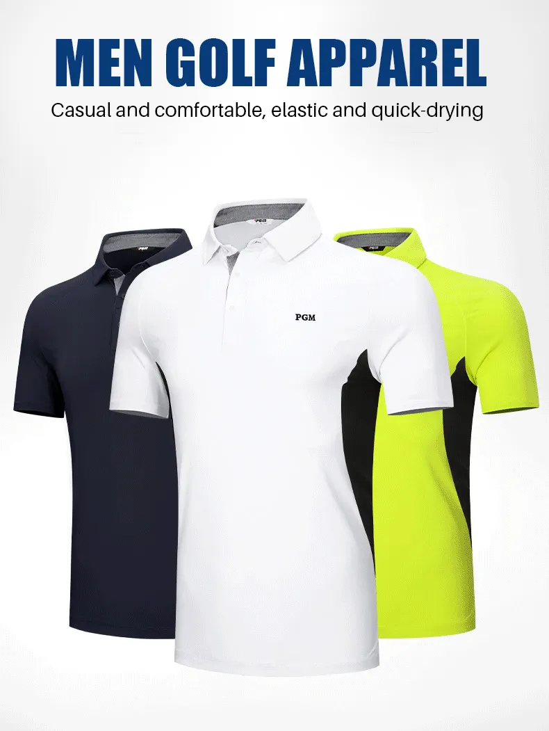 PGM YF399 mens golf shirts breathable custom sport golf shirt